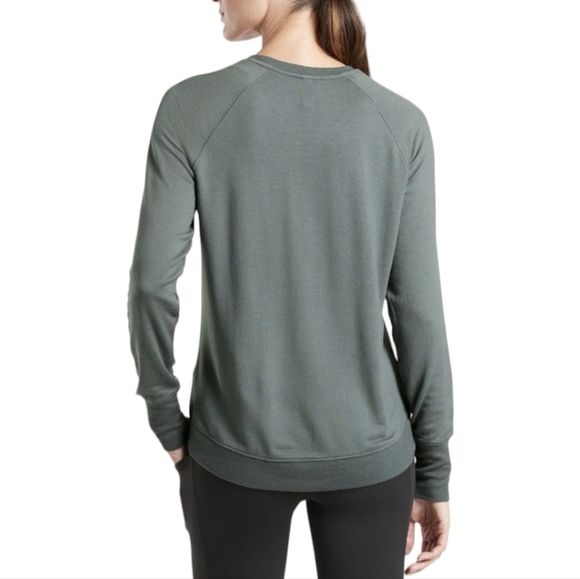Athleta Mindset Sweater Bali Green Women's Small - Picture 2 of 7